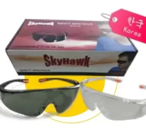 SKYHAWK’ SAFETY SPECTACLES (BLACK/WHITE)